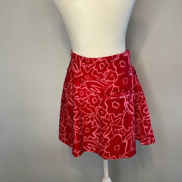 Women’s XS Galway Golf Skirt in Red Floral Edge EMYVALE GOLF - Picture 11 of 13